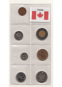 CANADA  Anni Misti serietta composta da 7 monete circolate